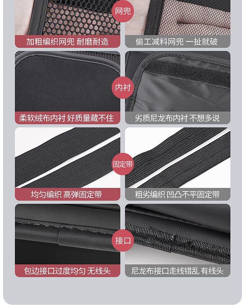 Car Seat Back Storage Box, Car Tissue Box, Multifunctional Seat Back Storage Bag, Hanging Storage Rack, Water Cup Holder
