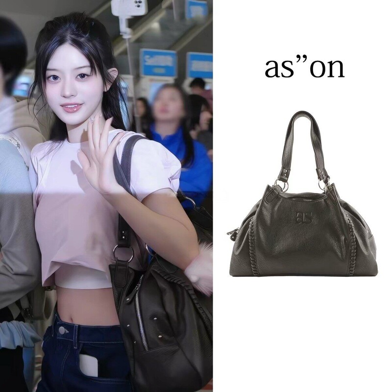 Park Min-Joo's Same Style~ Korean Designer Brand 26 Spring Ason Trendy Large-Capacity Functional Style Handbag and Shoulder Bag Park Min-Joo's Same Style~ Korean Designer Brand 26 Spring Ason Trendy Large-Capacity Functional Style Handbag and Shoulder Bag