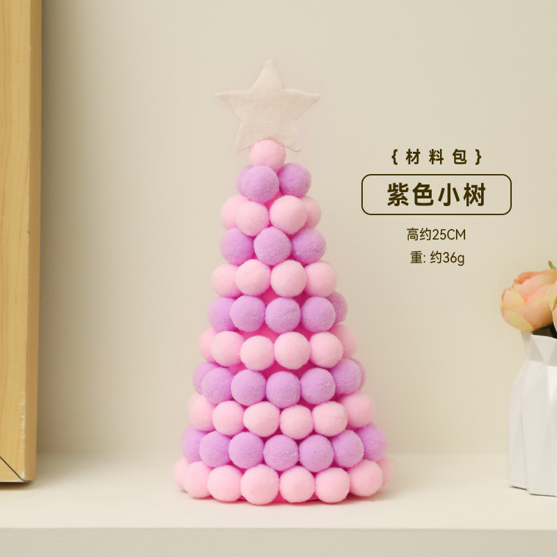 Mini árbol de Navidad bricolaje torsión bolsa de material hecho a mano decoración de mesa regalo pequeño para el hogar decoración de Navidad