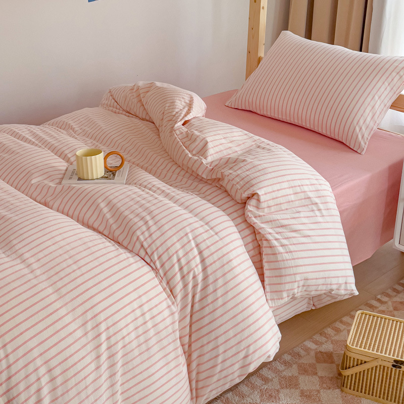 Tejido y lavado con agua Xinjiang algodón estudiantes tres piezas colchón sin aire impreso algodón dormitorio estudiantes piezas necesarias