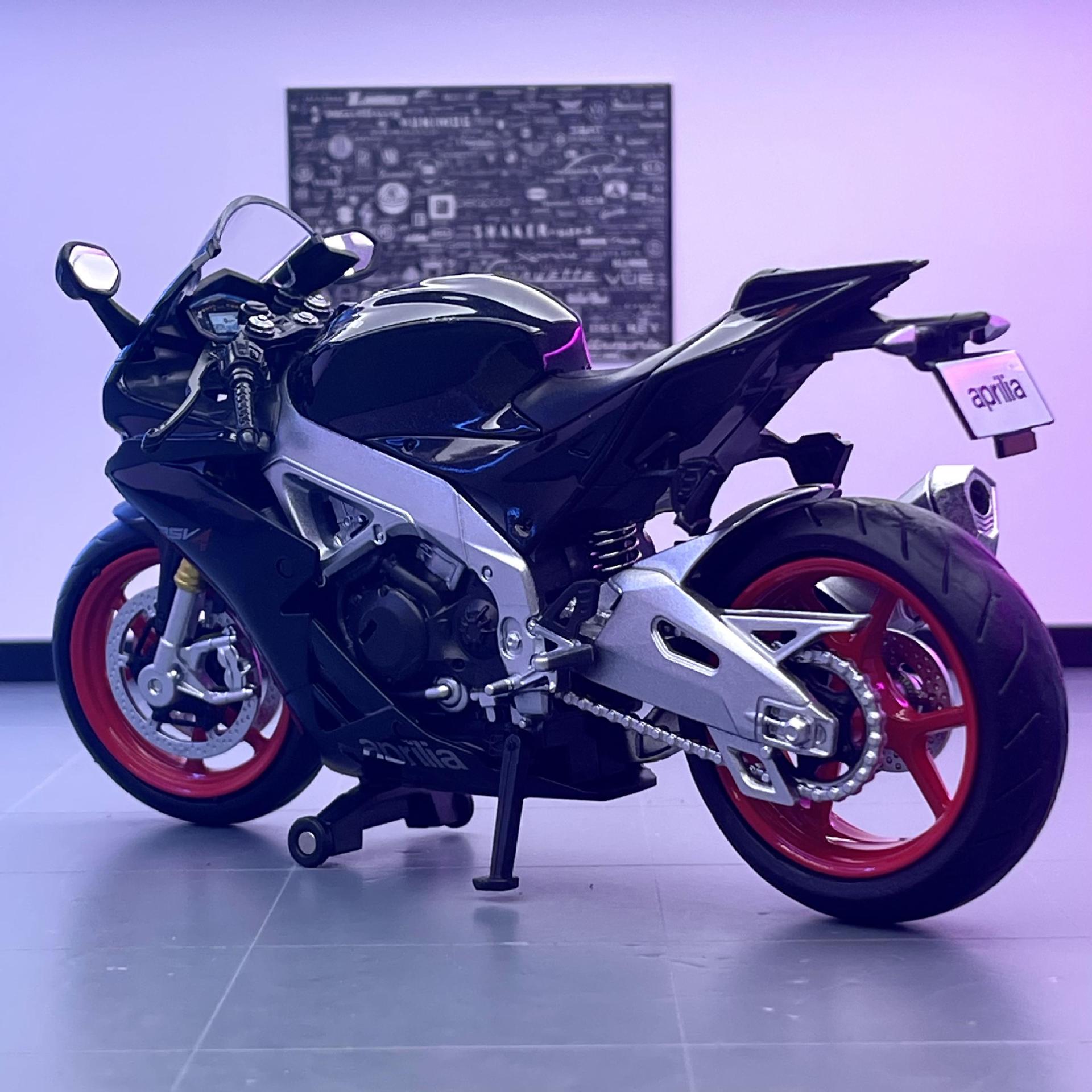 Marke aleación 1 a 12 applia RSV4 Suzuki GSX motocicleta modelo Silent Light modelo de juguete adornos