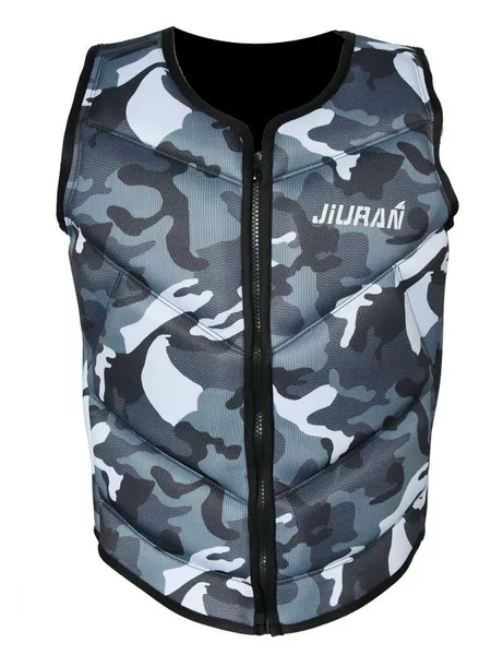 Jiuran Camouflage Buoyancy Vest for Adults and Children, Swimming Auxiliary Equipment, Fishing and Water Sports Life Vest