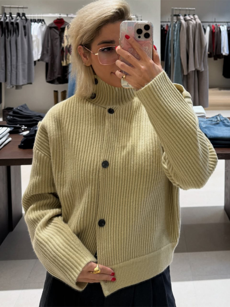 Estilo casual temperamento relajado color sólido sola