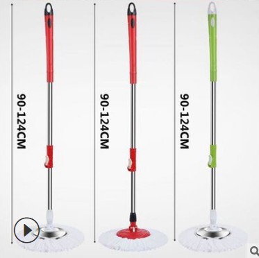 Hand pressure rotating mop pole single sale without bucket single pole single mop pole mop head Universal