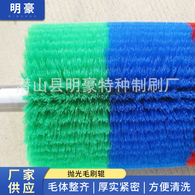 刷辊  缠绕式钢丝刷辊  抛光毛刷辊  除锈毛刷辊