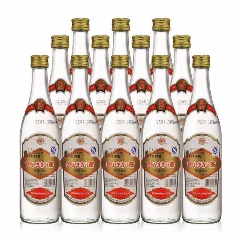 江西四特酒45度/52度简装光瓶莲四整箱500ml*12瓶绵柔特香型白酒