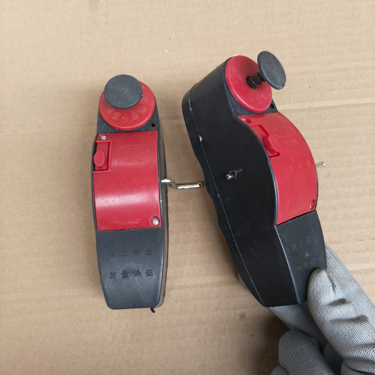 批发塑料黑红长墨斗手摇木工建筑划线工具弹线器墨斗约9米线