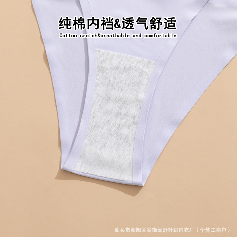 Procesamiento a medida transfronteriza europea y americana trozos de hielo sin marcas pantalones interiores para mujeres cinturón delgado de comercio exterior T pantalones de cintura baja