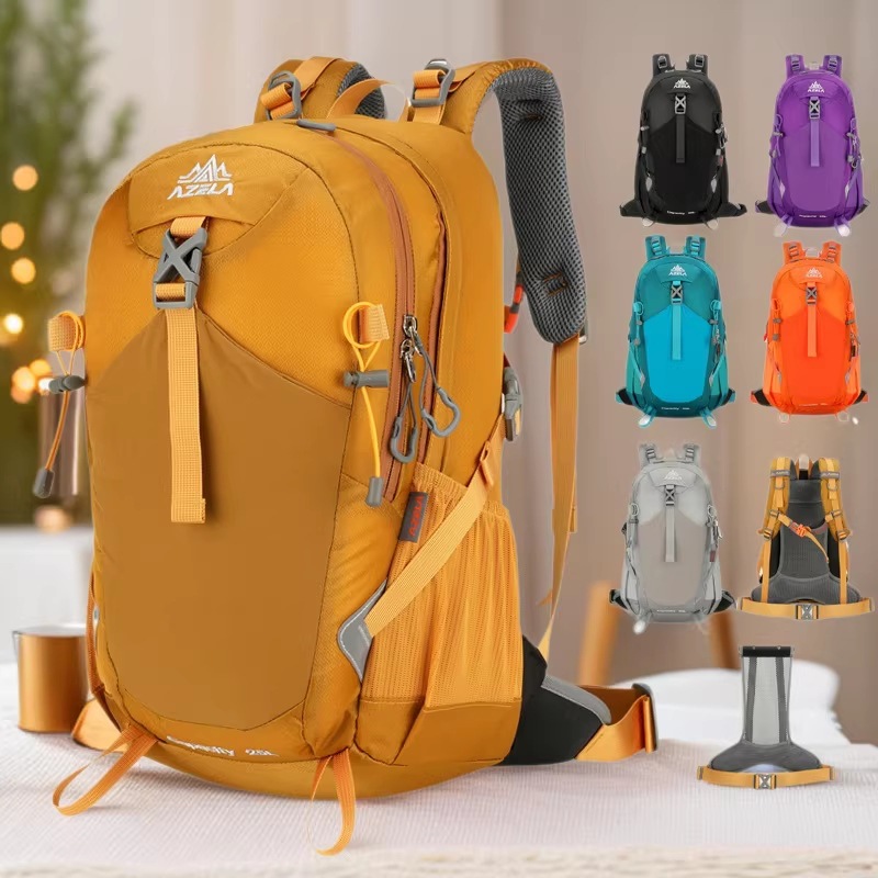 Lightweight Outdoor Hiking Backpack 25L Large Capacity Unisex Detachable Back Support Hiking Backpack