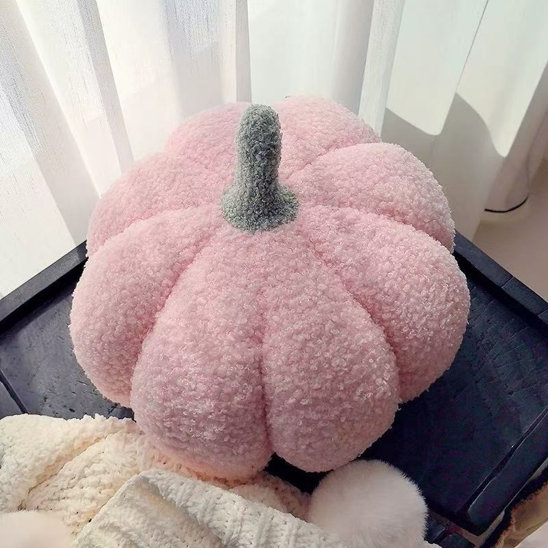 Ins Style Pumpkin Pillow Sofa Living Room Pillow Cute Special-Shaped Bay Window Bedroom Decoration Halloween Plush Toy