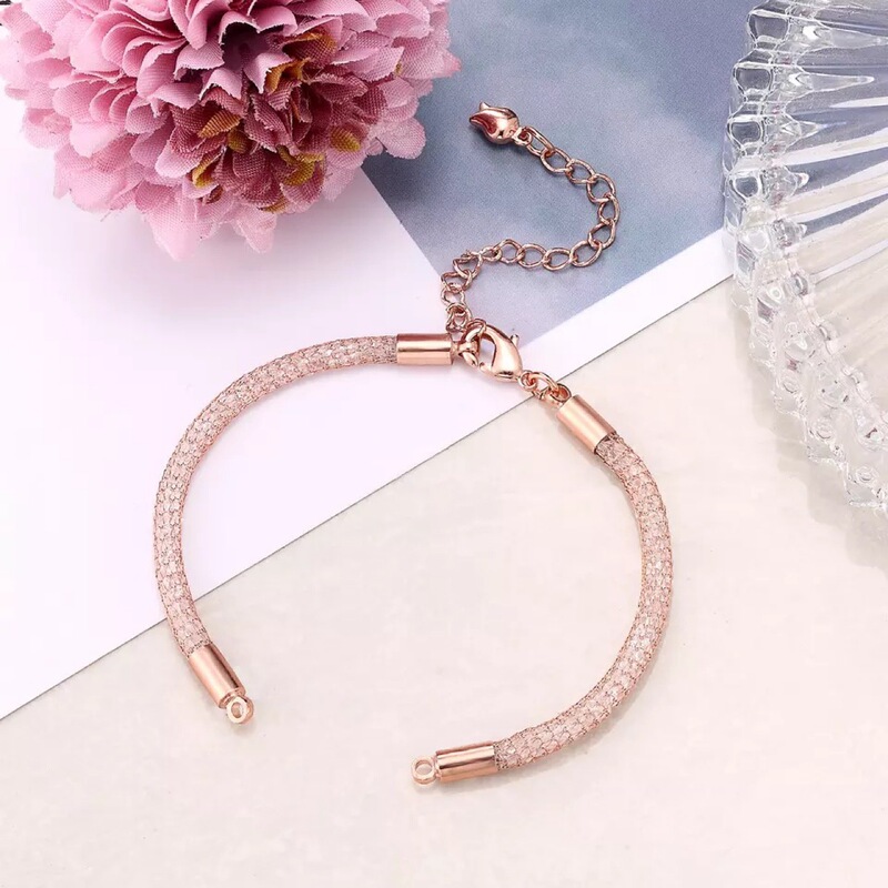 Crystal net tube rhinestone copper semi-finished bracelet diy pendant jewelry making cross-border Europe and the United States hot Wholesale Jewelry Crystal net tube rhinestone copper semi-finished bracelet diy pendant jewelry making cross-border Europe and the United States hot Wholesale Jewelry
