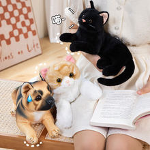 小猫抱枕猫咪玩偶布娃娃可爱仿真猫公仔毛绒玩具儿童女生安抚礼品