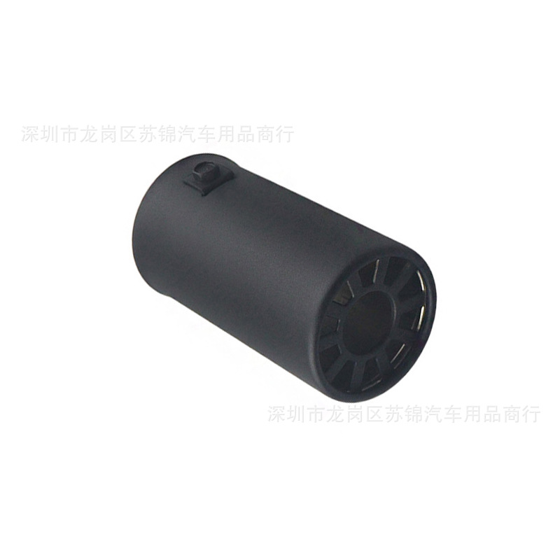 Car Modification 63mm Exhaust Pipe Colorful Silver Stainless Steel Tail Pipe Single Pipe Flower Window Stainless Steel Silencer Tail Pipe