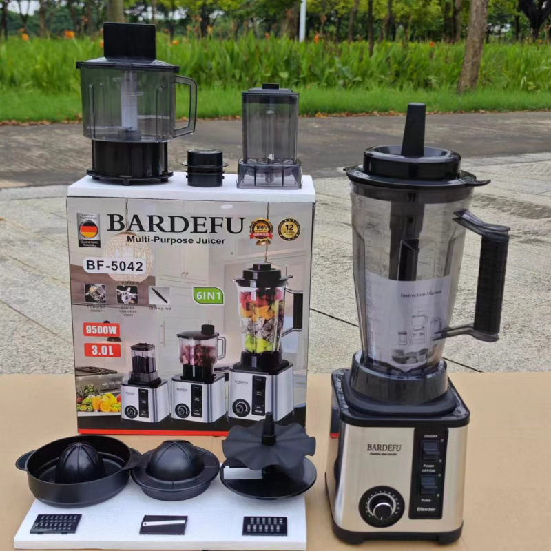 跨境新款3L6in1blender商用不锈钢大功率纯铜搅拌机绞 碎冰榨汁机|undefined