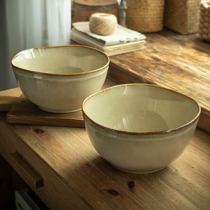 Tazón de cerámica grande y profundo práctico de gran capacidad para el hogar tazón de sopa de fillet hervido tazón especial de frutas almacenar tazón cubiertos