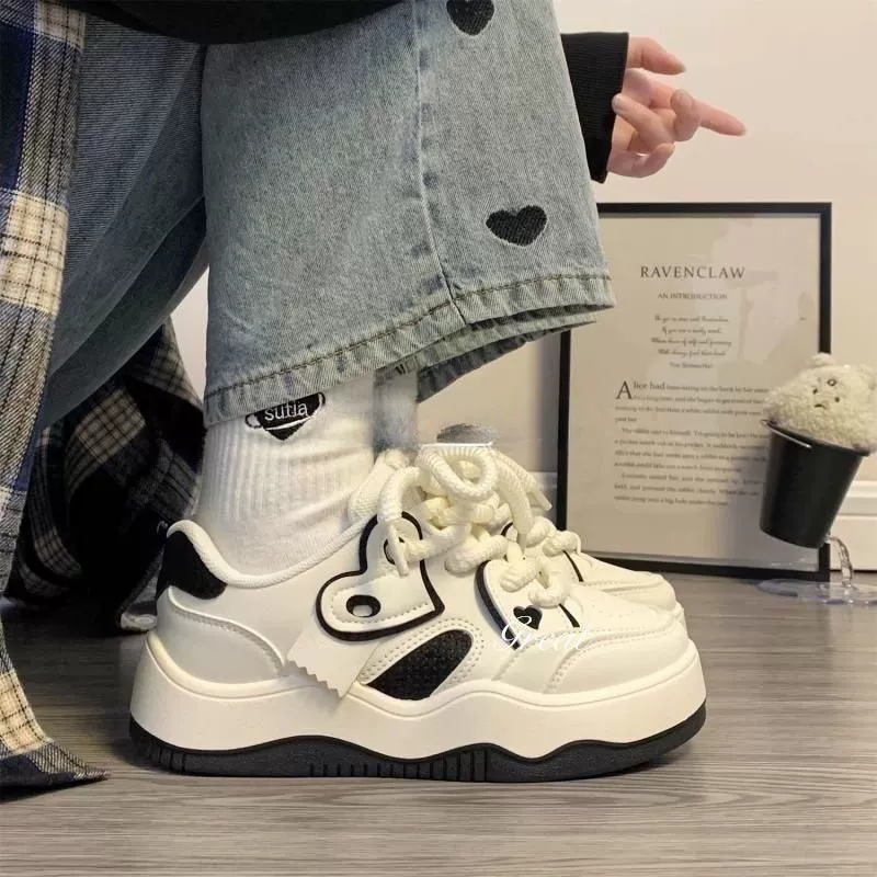 Допамин мягкая девушка высокая ценность любви маленькая белая обувь женская 2024 новая обувь для детей универсальный студенческий кроссовок