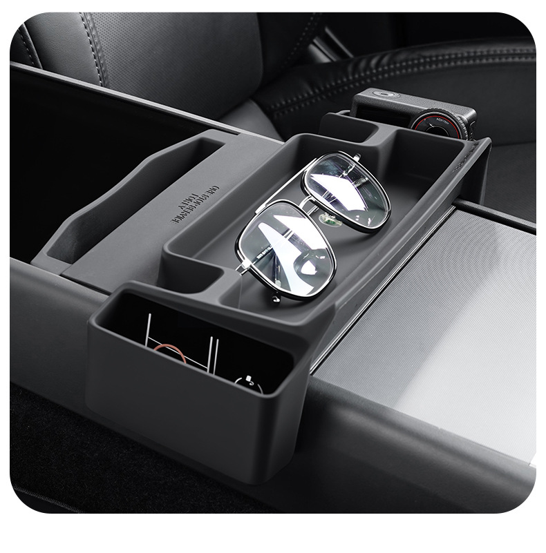 Suitable for all Tesla Model Y/3/YL series center console glasses case, armrest box storage and organizing accessories