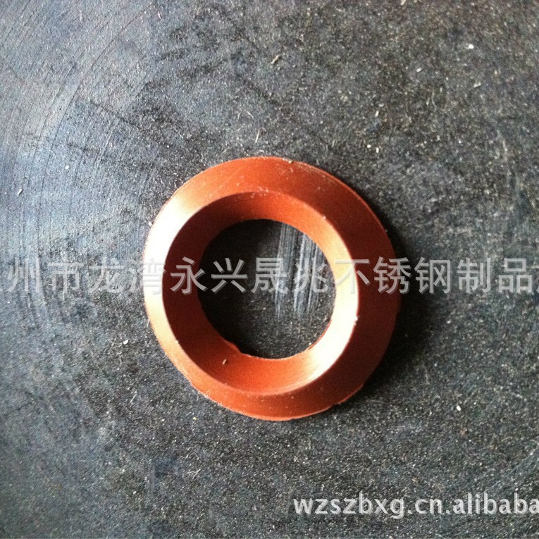 角座阀氟胶垫料 角座阀氟橡胶垫圈气动角座阀垫料角座阀用V形垫圈