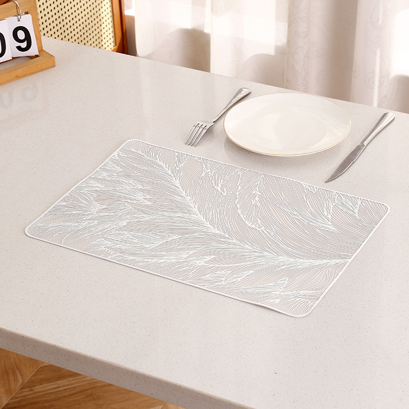 Alfombrilla de mesa de lujo ligera de estilo europeo, impermeable y a prueba de aceite, mantel occidental de PVC, streamer, pantalla de mesa de viento INS de alta gama al por mayor