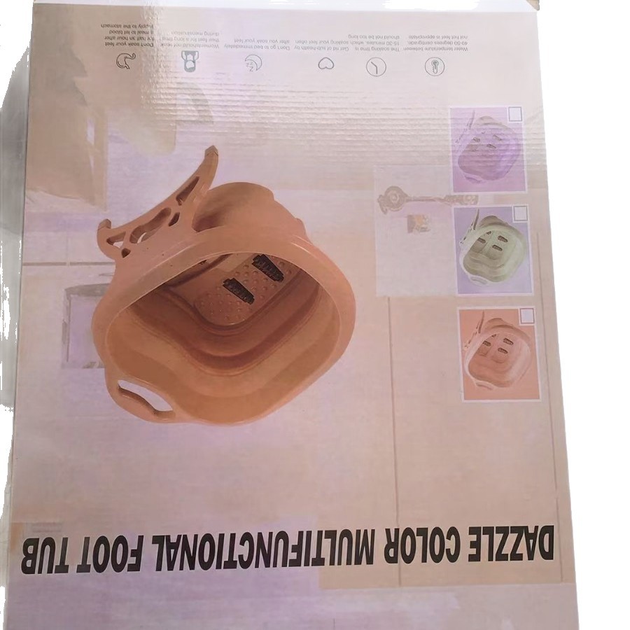 Cubo de baño de pies plegable, baño de pies de plástico, baño de pies grueso, baño de pies, baño de pies, baño de pies, baño de pies, baño de pies para adultos en casa