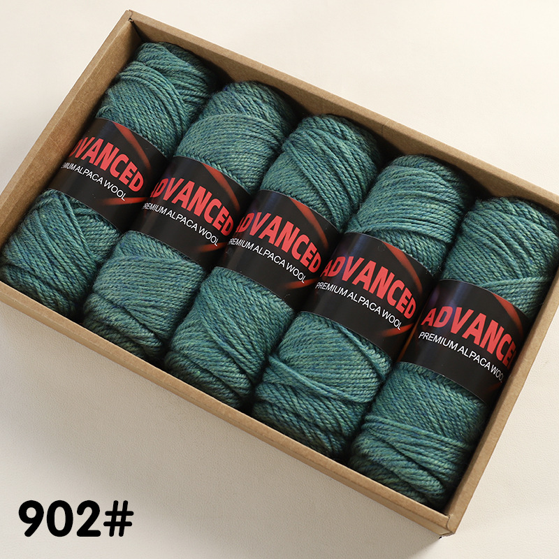 Ovillo de Lana de Alpaca Térmico para Tejido a Mano y DIY