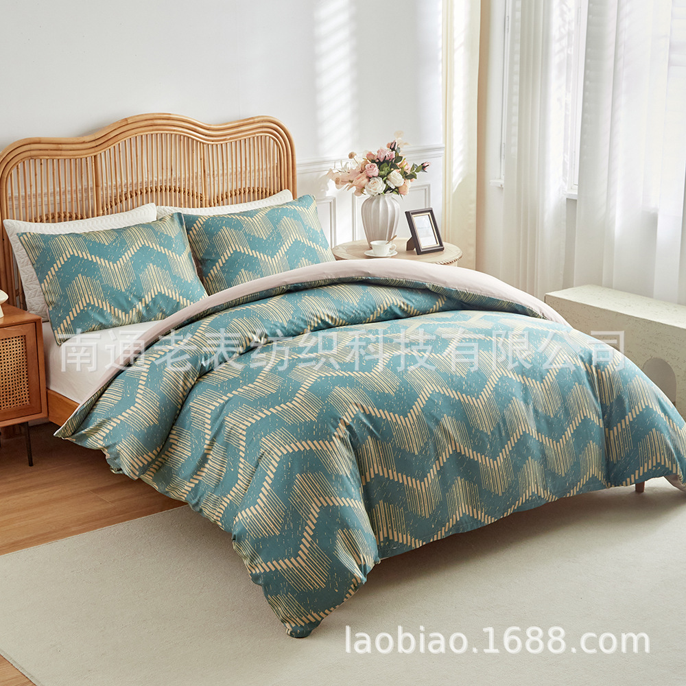 Viejos relojes proveedores transfronterizos de ropa de cama graffiti plantas hojas flores geometría cuadrilátero rayas triángulo kit