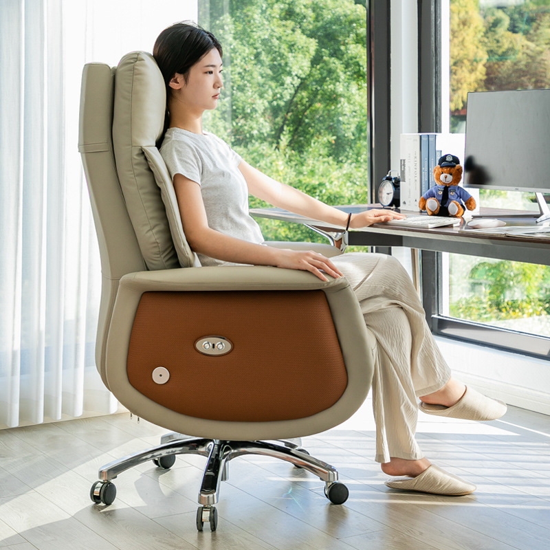 Ergonomic Chair Electric Massage Computer Chair Home Comfortable Office Chair Boss Chair Sedentary Lifting E-Sports Chair