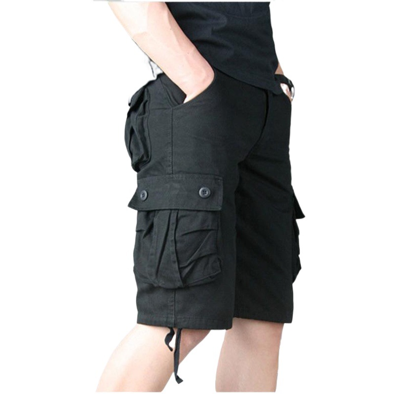 Pantalones cortos de algodón para hombres nuevos pantalones de quinto de los hombres pantalones casuales de verano Pantalones sueltos pantalones cortos casuales de los hombres moda masculina