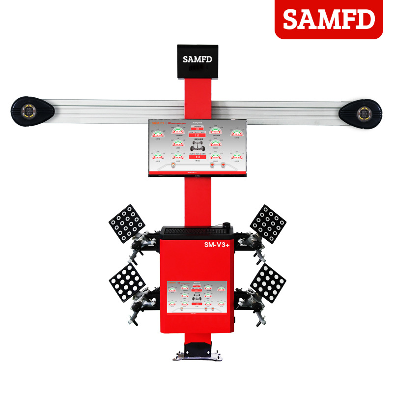 Venta directa de fábrica de SAMFD localizador de cuatro ruedas 3D equipo de posicionamiento de cuatro ruedas de precisión inspección de mantenimiento de neumáticos de automóvil