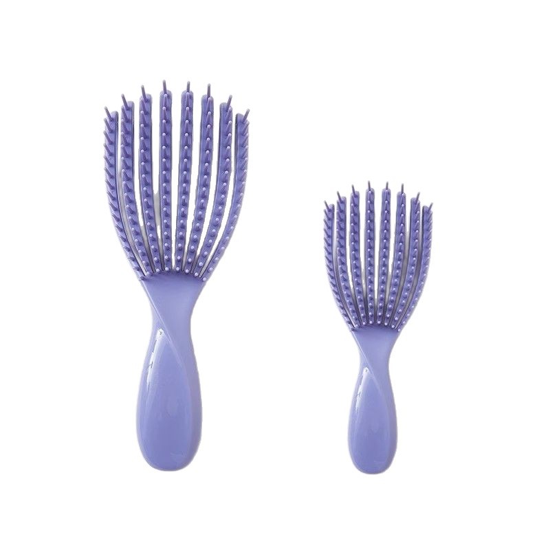 Peine de concha Peine elástico de la parte superior del cráneo esponjoso para mujeres, peine de costillas de pelo suave sin nudos, peine mágico de princesa, peine de masaje