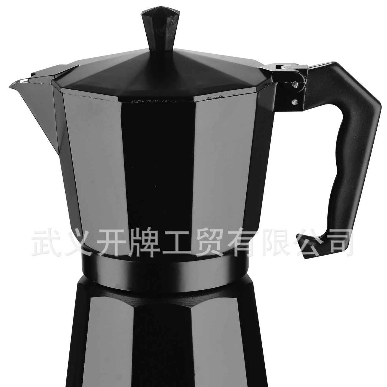 Cruzar la frontera en stock 3 tazas 6 tazas hogar italiano octogonal aluminio mocha olla refinada cafetera europea