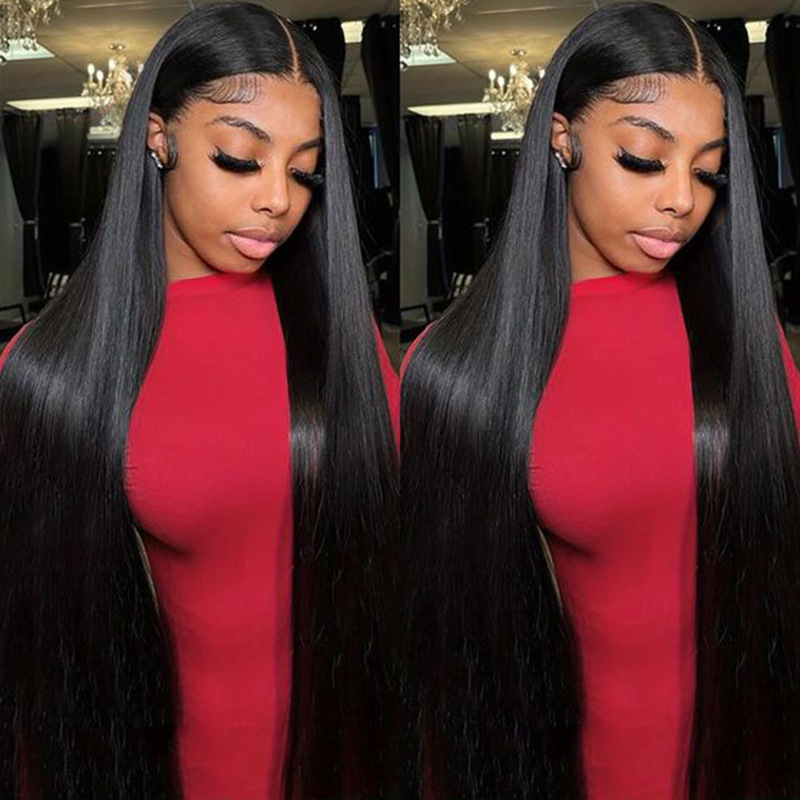 Wigs Wig Accessories Unisex Simple Style Casual Party Street Real Hair Centre Parting Long Straight Hair Wigs