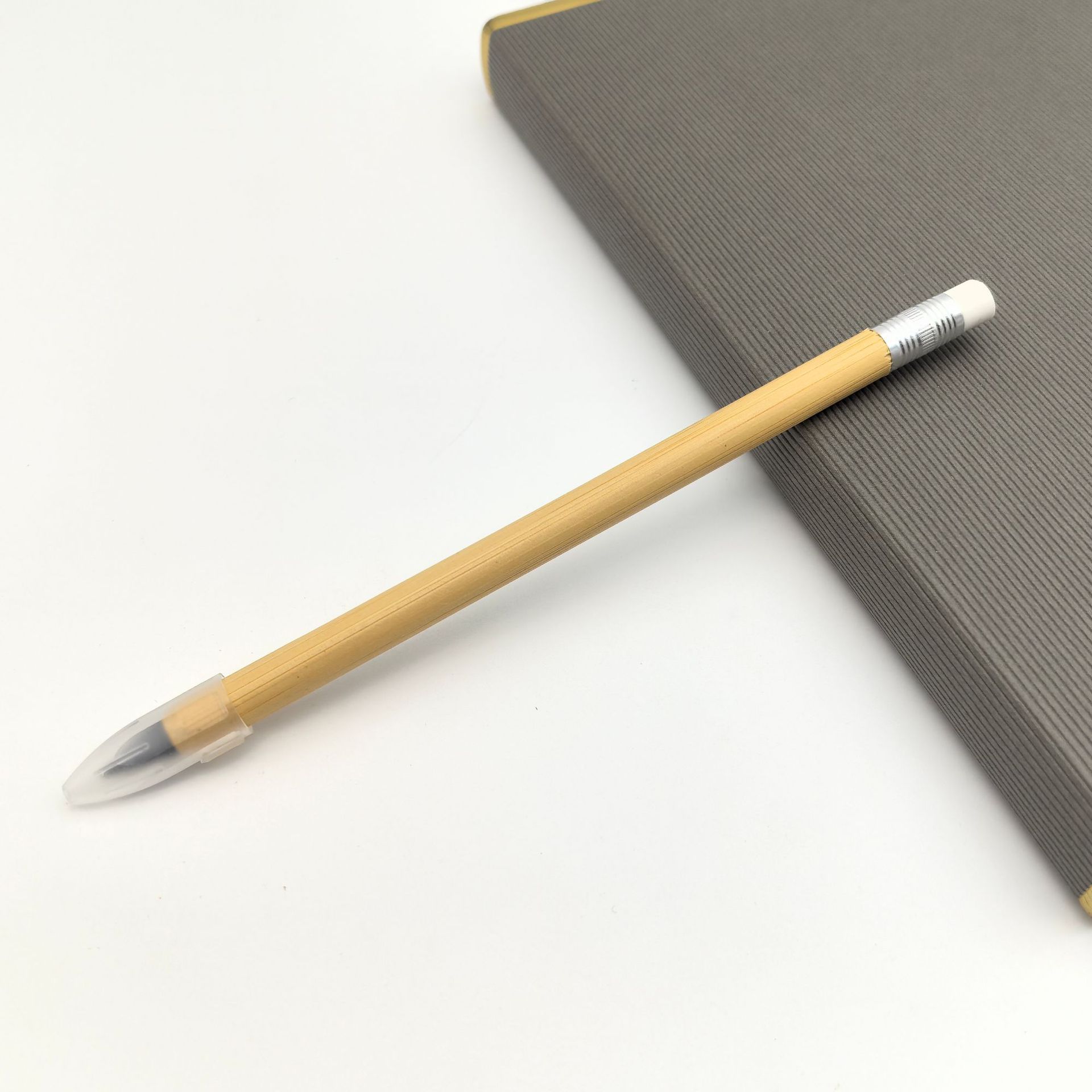 Lápiz eterno de bambú de venta caliente transfronterizo, punta de grafeno, lápiz sin terminar, lápiz de bambú, bolígrafo ecológico publicitario