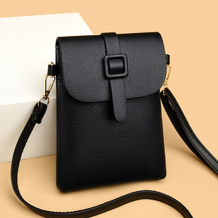 Foreign Trade Mobile Phone Bag 2024 New Shoulder Bag Women's All-match Crossbody Bag Vertical Fashionable Simple Coin Purse Small Bag