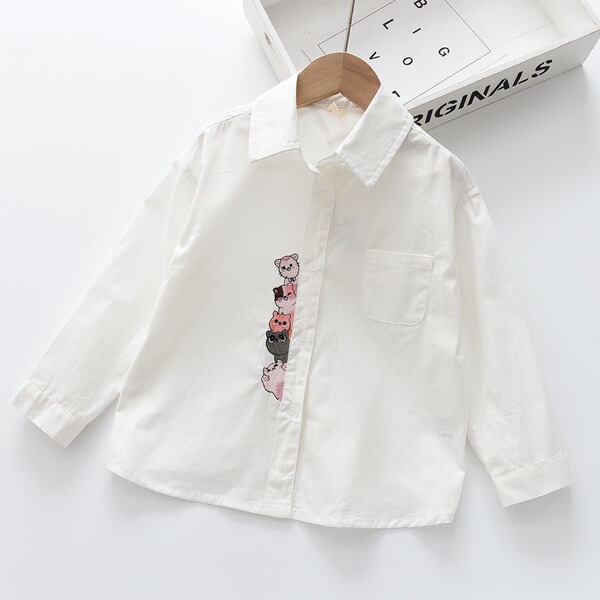 Children's demi-season long-sleeve girl's