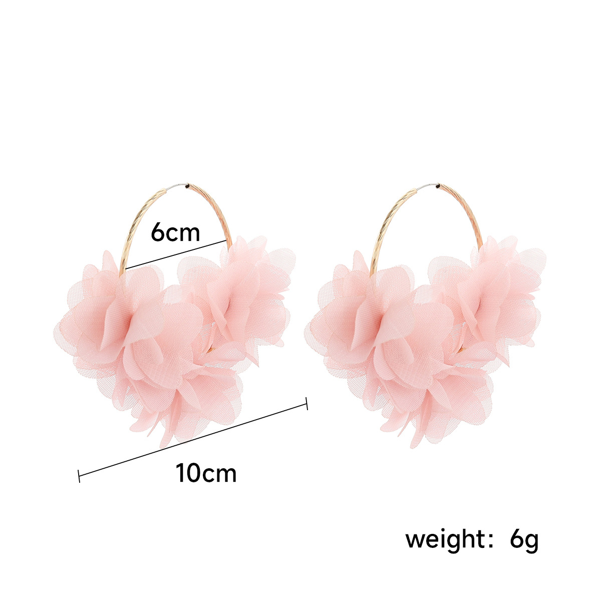 10g Weight Earrings Classification 1 Pair Quantity Daily Occasion 1 Pair Simple Style Flower Copper Earrings