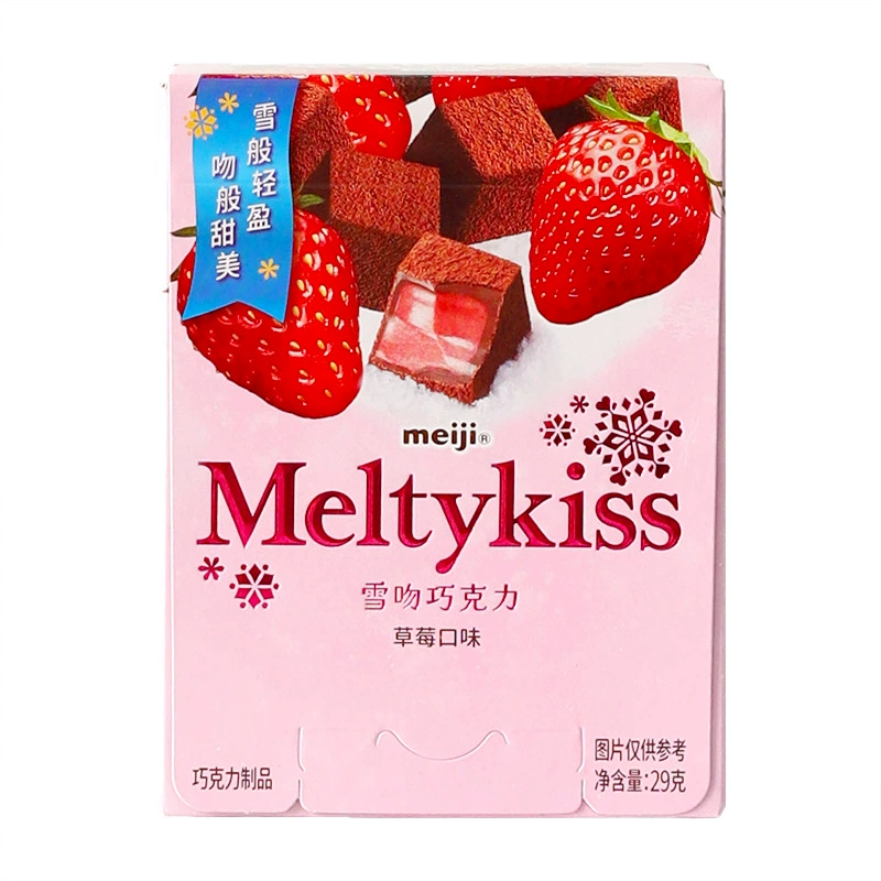 Meiji Meiji Snow Kiss сендвич шоколад подарок Strawberry Candy Интернет-знаменитость Рождественские закуски 520 подарков