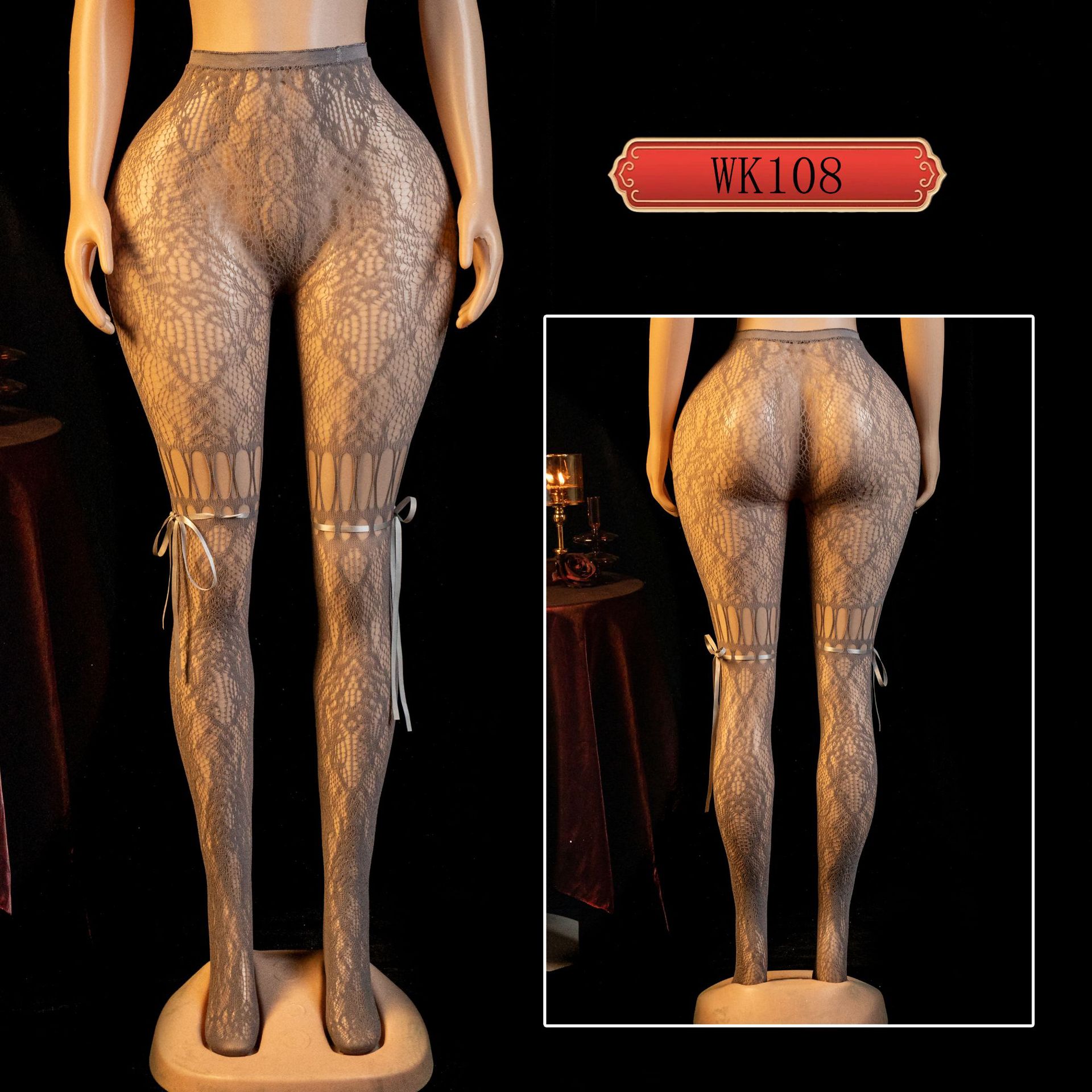 Yue mariposa europea y americana sexualidad transfronteriza ropa interior damas sexy temu pasión coqueteo leggings sexy panty calcetines WK image 46