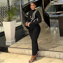 钻链晚宴绷带亚马逊外贸性感连衣裙bandagedresses宴会外贸品质