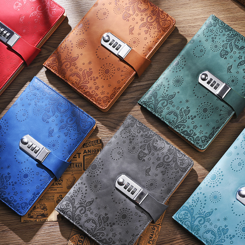 잠금 비밀번호가 있는 크로스보더 2025 신형 A5 크리에이티브 노트, 비즈니스 오피스 노트, 핸드북 및 문구 용품