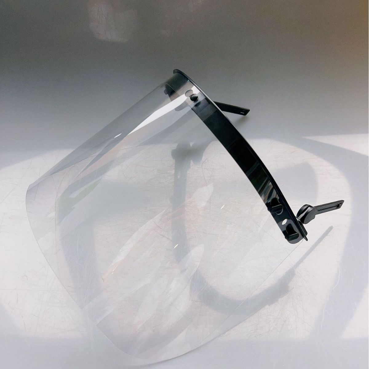 厂家直销安全头盔配套PC/PVC面屏面罩支架印字