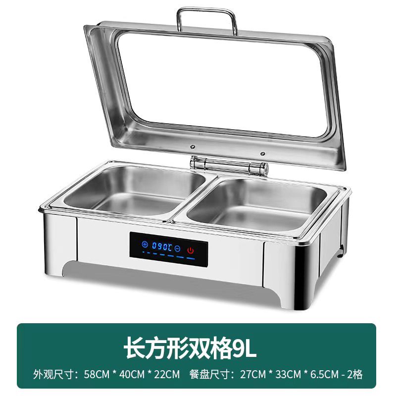 Estufas de aislamiento de cubierta de acero inoxidable estufas Buffet visibles estufas de desayuno de calefacción eléctrica estufas de aislamiento hidráulicas estufas de buffet