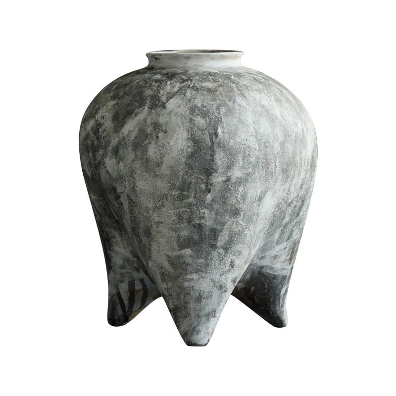 Jingdezhen nuevo vasos de cerámica china retro nostálgica vasos de cerámica gruesa de alto nivel de flor sensores decoración de la sala de estar