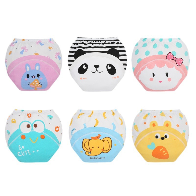 Ropa interior de bebé pantalones de entrenamiento de tocador pantalones de pañales verano masculino y femenino bebé pañal anillo pañal transpirable lavable