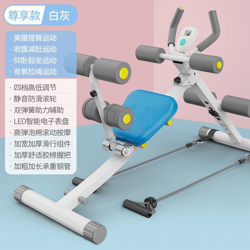 4 대 1 다기능 허리 기계-블루 그레이