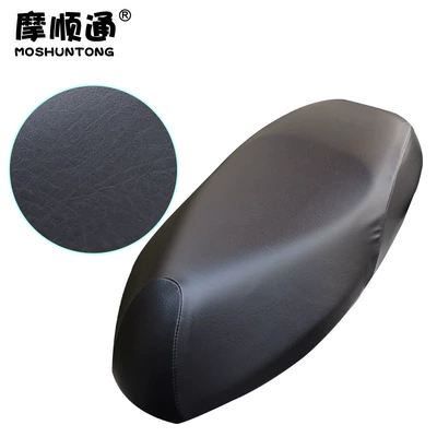 electric scooter N380C thickened leather: Electric car cushion - no9-n3-series-all-black-stretch-leather
