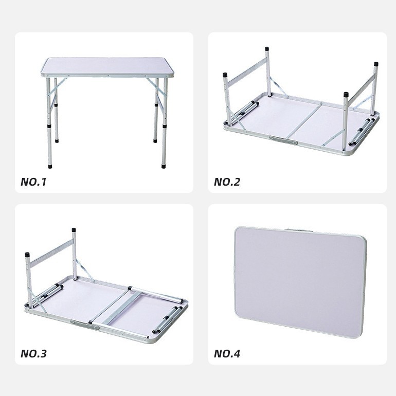 Nuevo tipo de mesa plegable de aleación de aluminio portátil al aire libre multifuncional simple mesa de pícnic mesa fábrica al por mayor