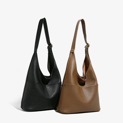 Soft surface large-capacity armpit bag for women winter new fashion live shoulder bag simple commuter bag