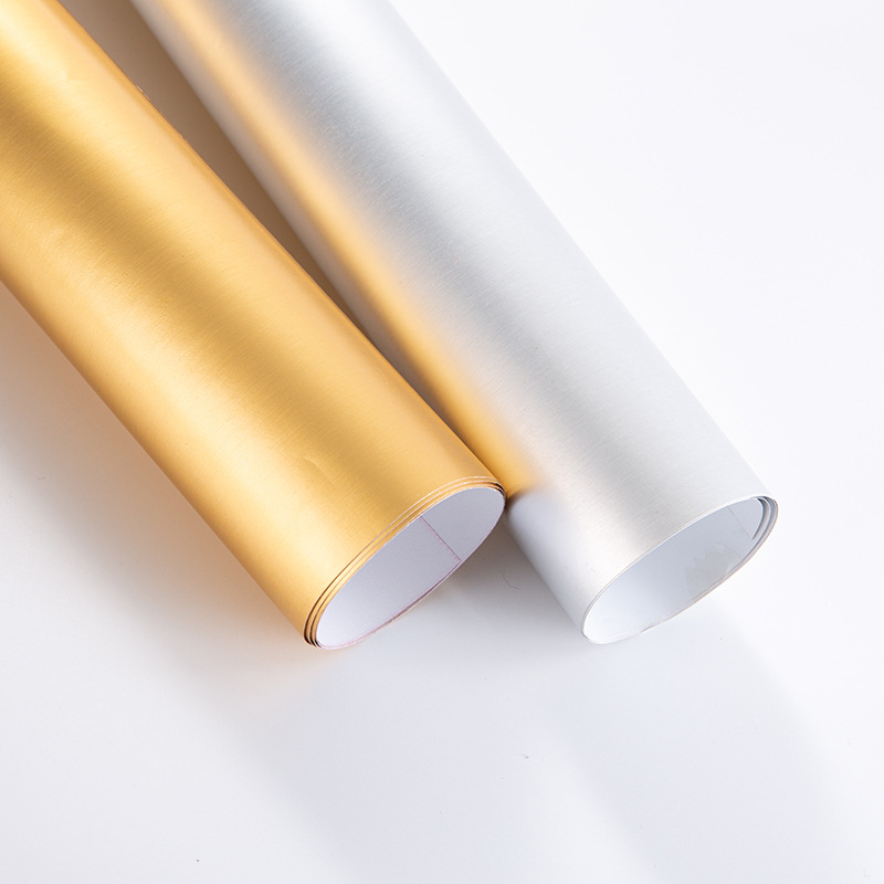 120 g de papel compuesto de aluminio de tarjeta de oro y plata relieve caja de regalo de tabaco y alcohol revestido de papel dorado