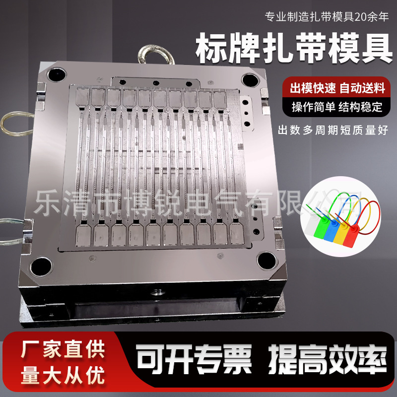厂家直销制造标牌模具 扎带模具 尼龙扎带模具汽车扎带模具规格全